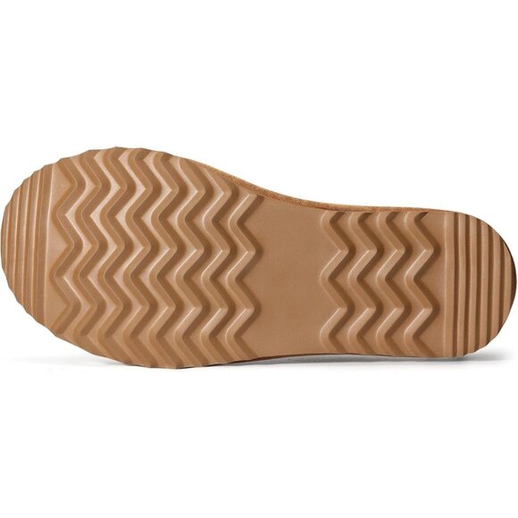 Women's Chestnut Suede Fuzzy Slippers for Winter Warm House Shoes Cozy Boots - Picture 6 of 8